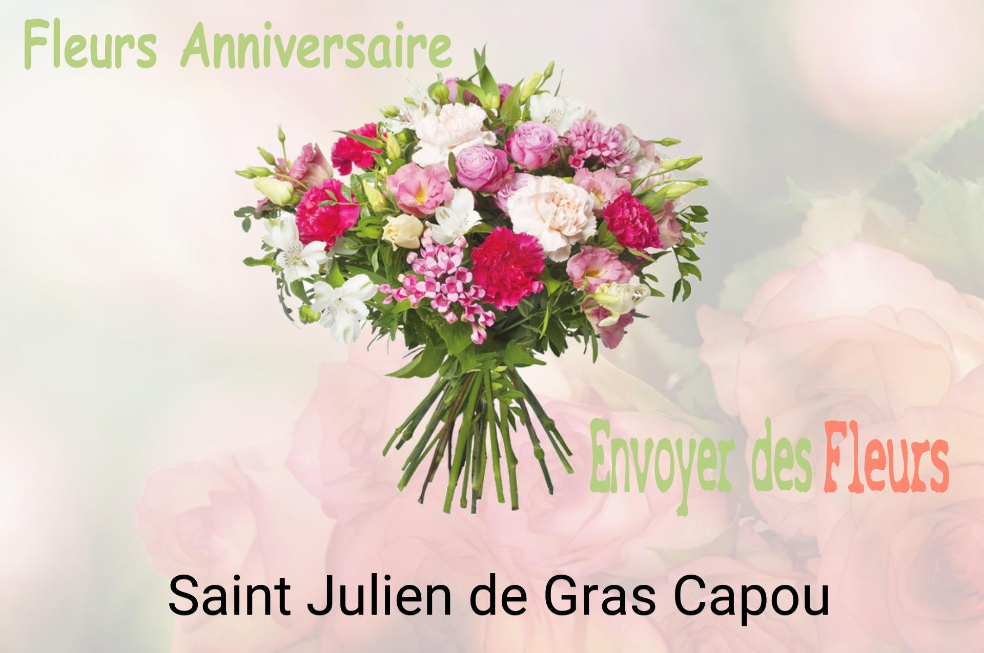 Bouquet de fleurs d’anniversaire livré à Saint-Julien-de-Gras-Capou
