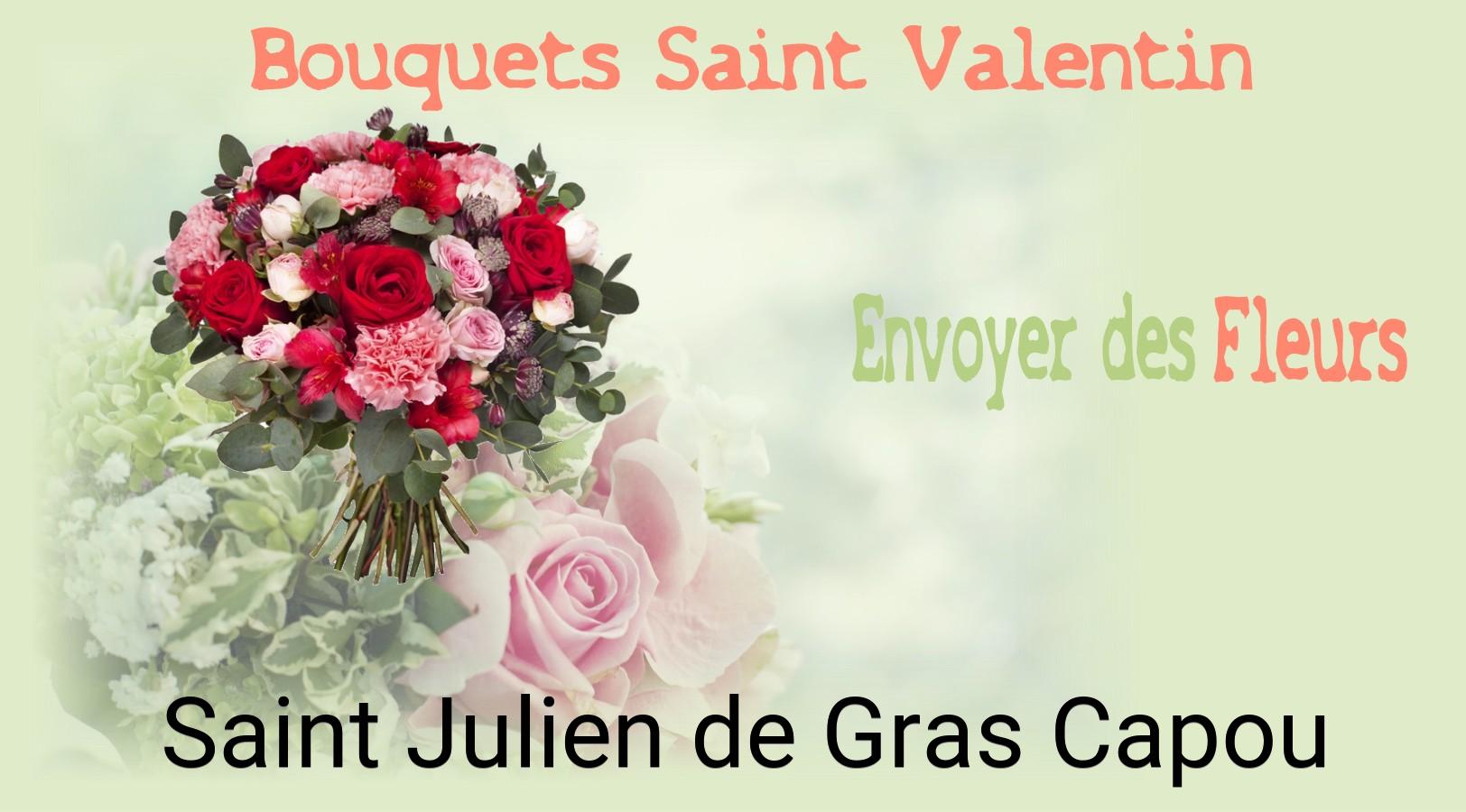 Roses de Saint-Valentin livrées à Saint-Julien-de-Gras-Capou